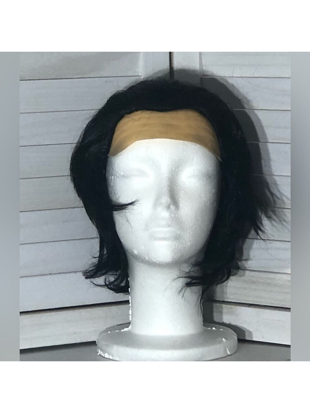 Black Bob Halloween Vampire Costume Wig Adult Unisex